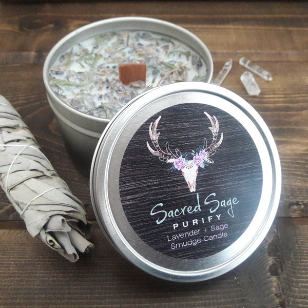 Lavender + Sage Smudge Candle